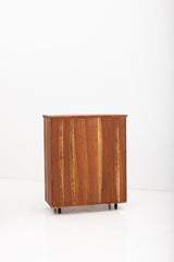 Live Edge Rattan Cabinet with Door & Drawer