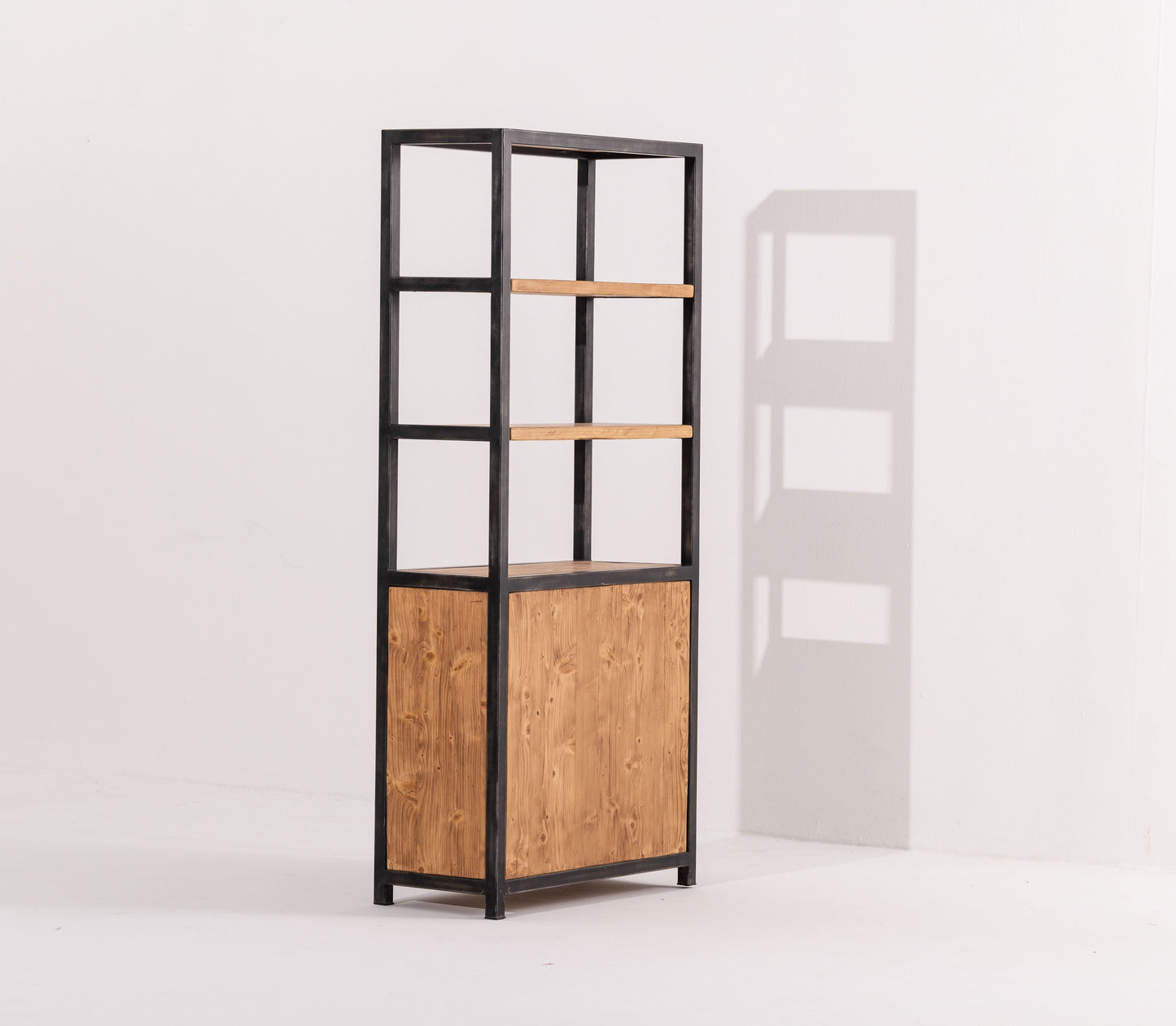 Manhattan Pinewood Bookshelf with Two Doors