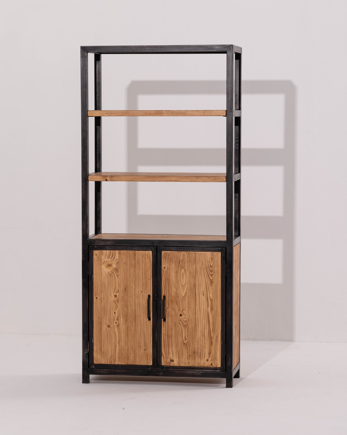 Manhattan Pinewood Bookshelf with Two Doors