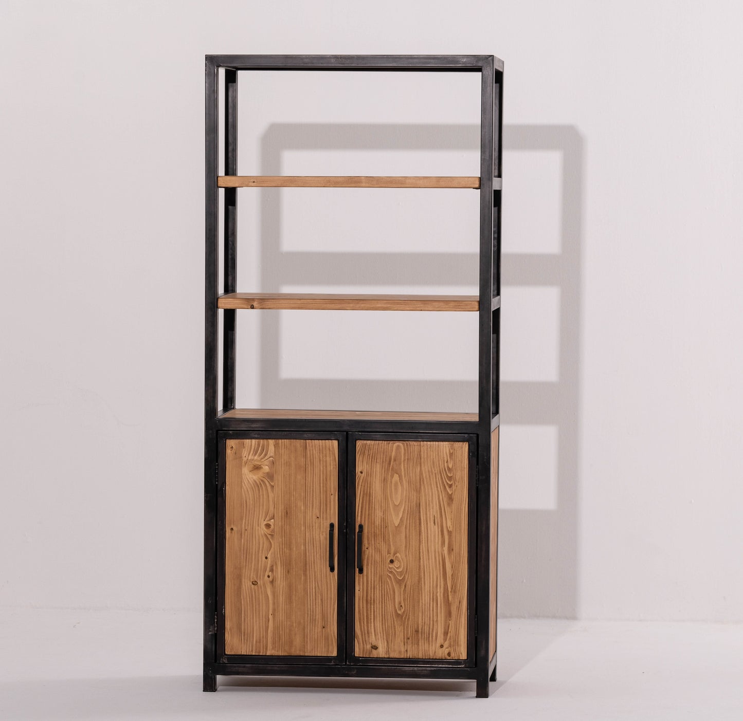 Manhattan Pinewood Bookshelf with Two Doors