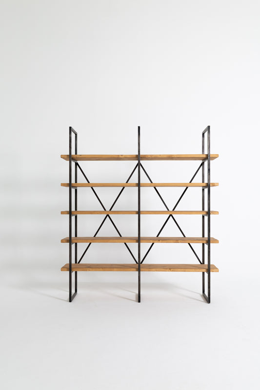 Double X Shelf Unit