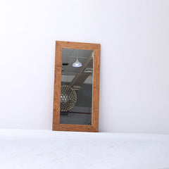 Reclaimed Wood Rectangular Wall Mirror with Wooden Frame