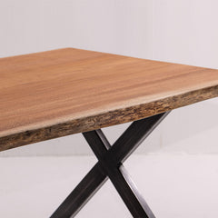 Mahogany Dining Table with X-Legs