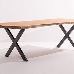 Mahogany Dining Table with X-Legs
