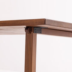 Live Edge Wood Dining Table with Wooden Legs