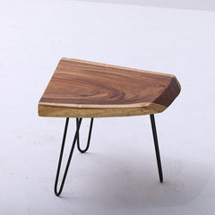 Live Edge Suar Wood Coffee Table with Hairpin Legs