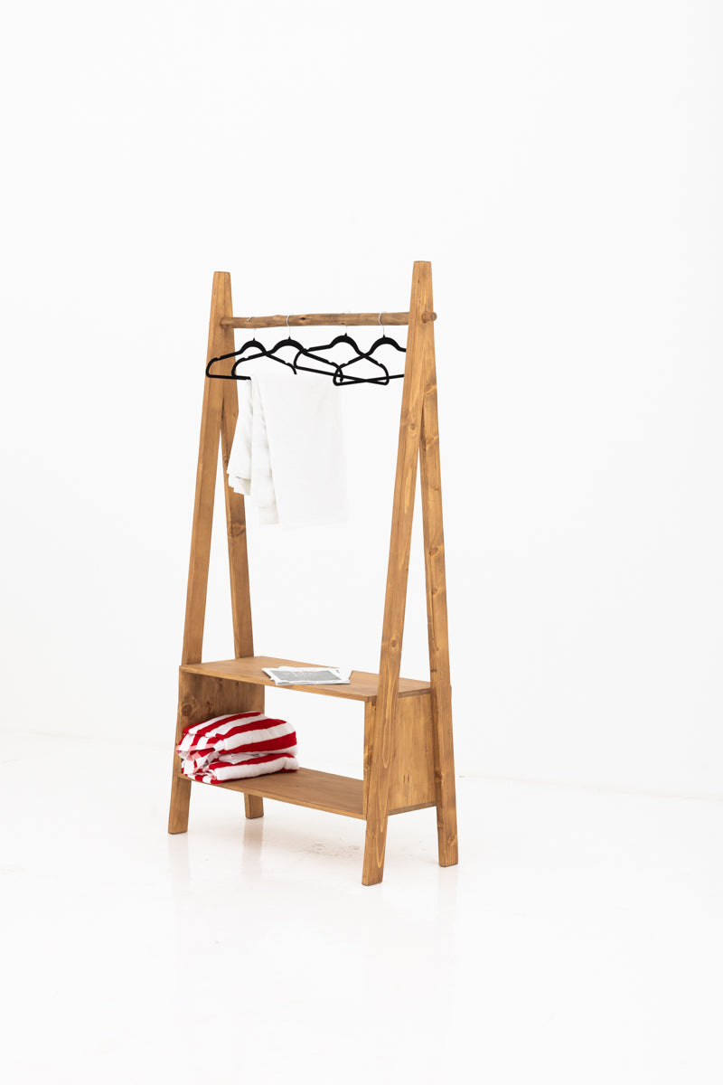 Wooden Cloth Rack (Reclaimed Wood)