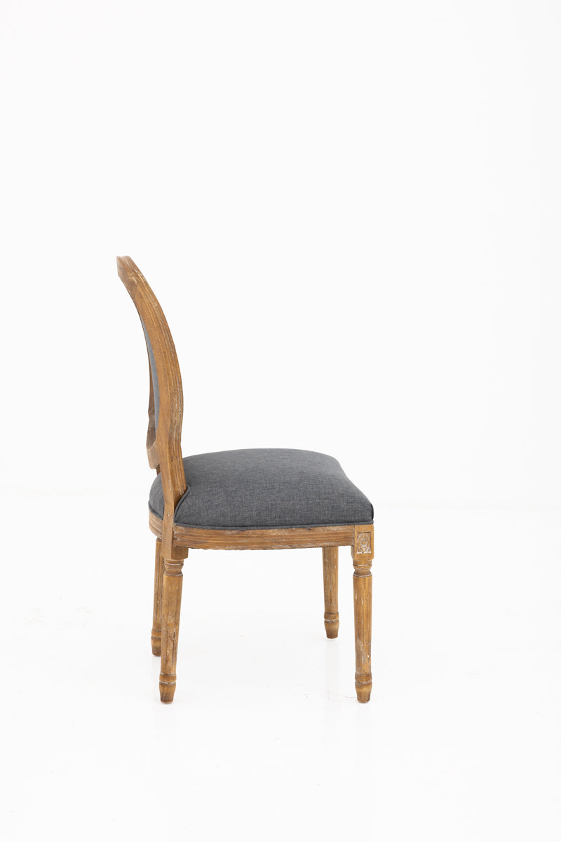 Vintage Linen French Dining Chair