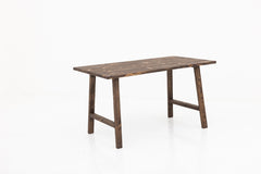 Dining Table Reclaimed Wood (Chocolate Stain)