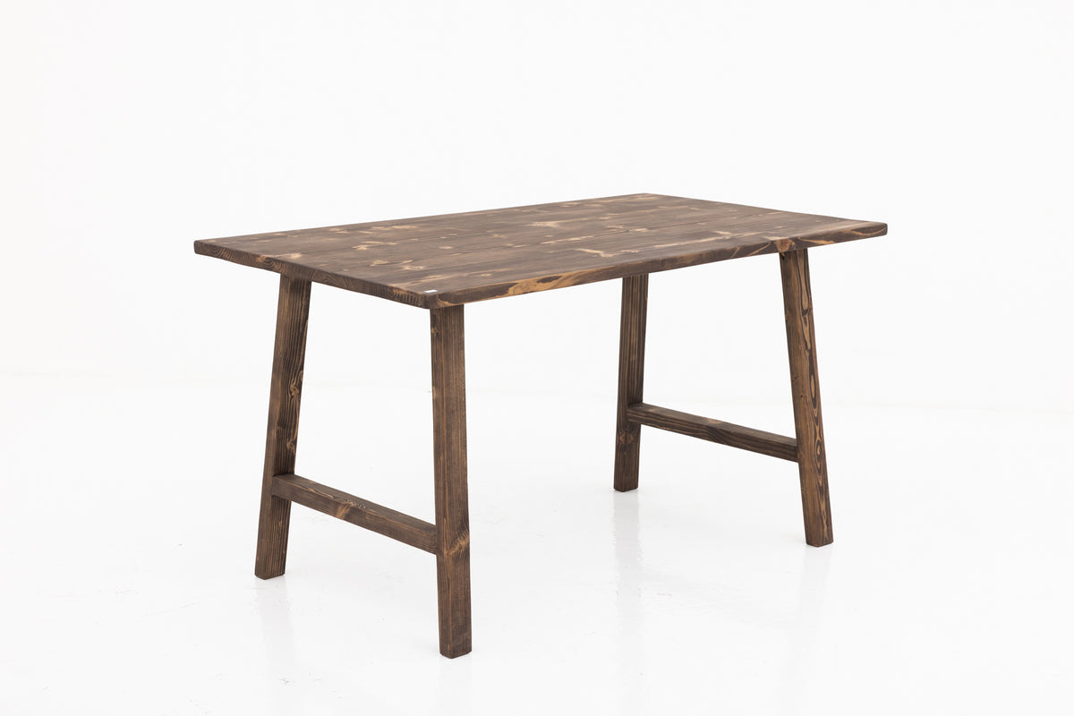 Dining Table Reclaimed Wood (Chocolate Stain)