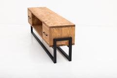 TV Unit with 2 Drawers & Shelf (Reclaimed Wood)