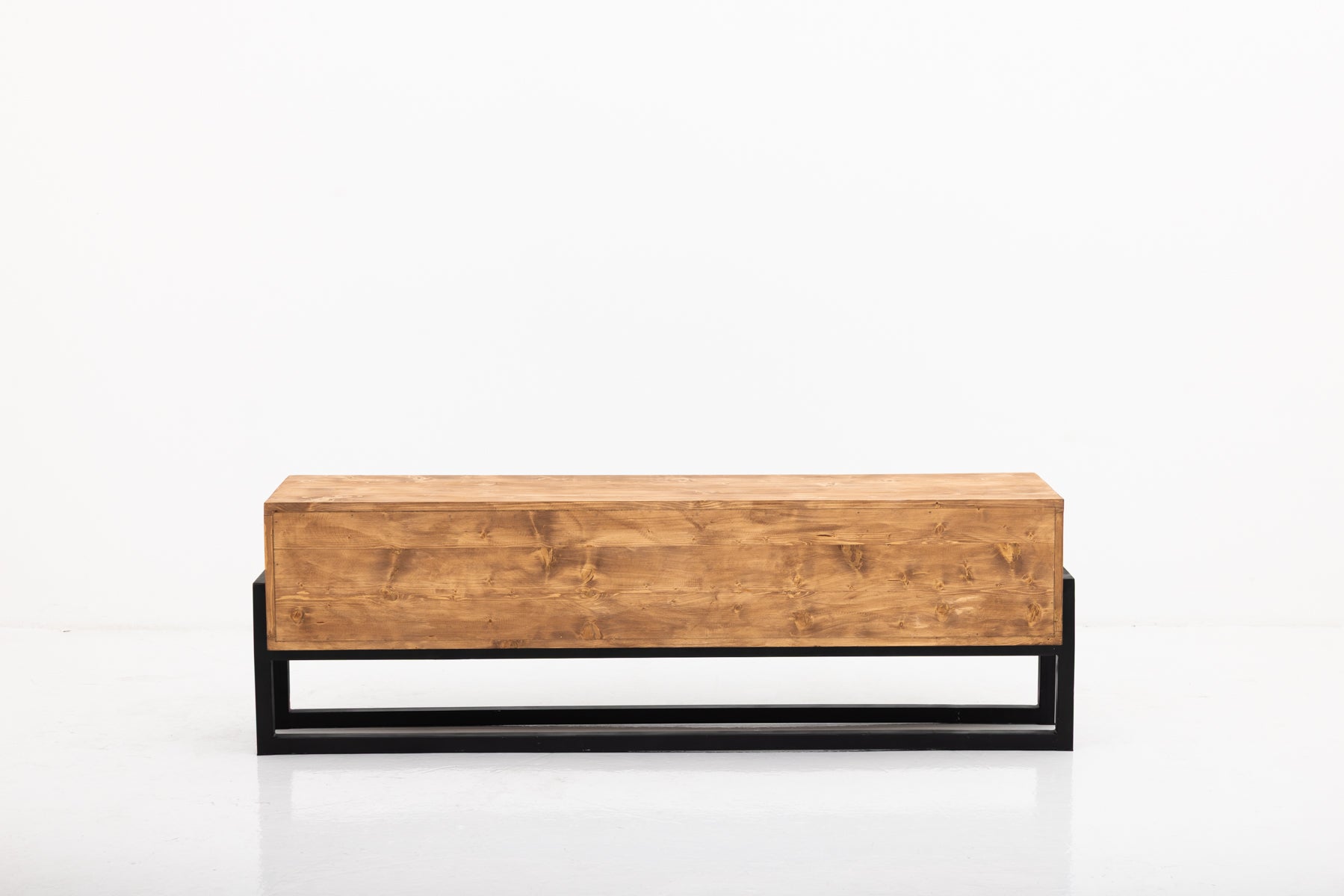 TV Unit with 2 Drawers & Shelf (Reclaimed Wood)