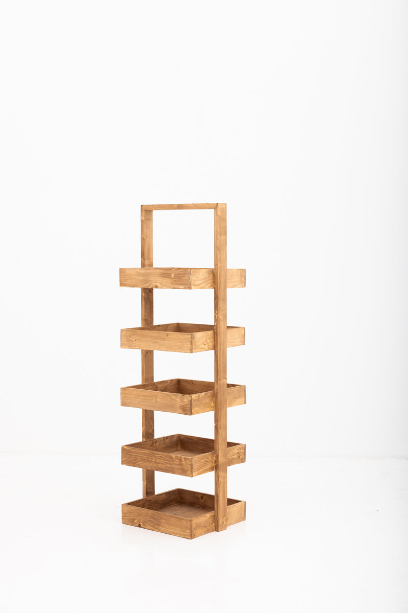 Standing Shelf Unit Reclaimed Wood