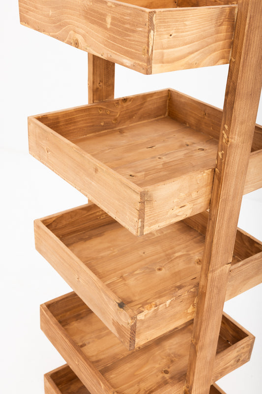 Standing Shelf Unit Reclaimed Wood