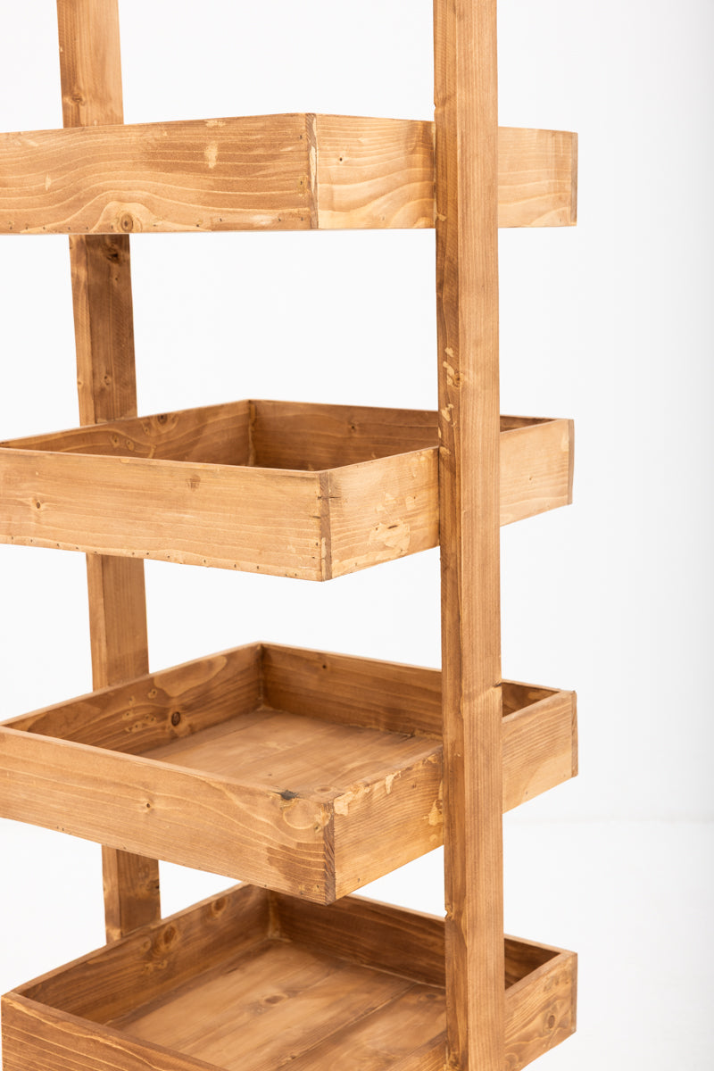 Standing Shelf Unit Reclaimed Wood