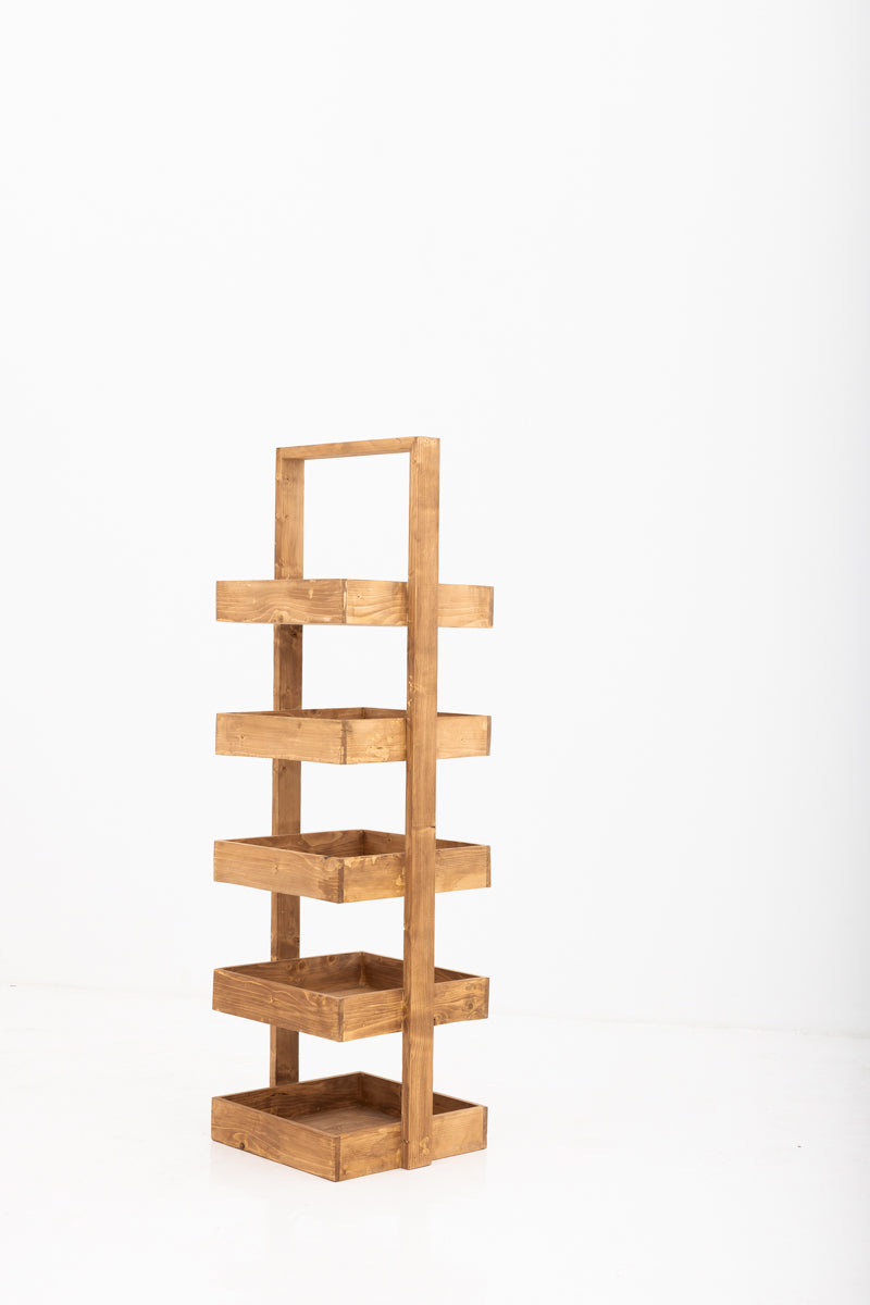 Standing Shelf Unit Reclaimed Wood
