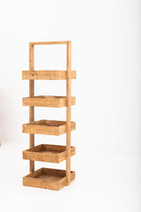 Standing Shelf Unit Reclaimed Wood