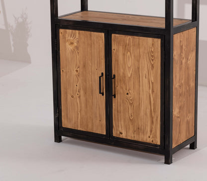 Manhattan Pinewood Bookshelf with Two Doors