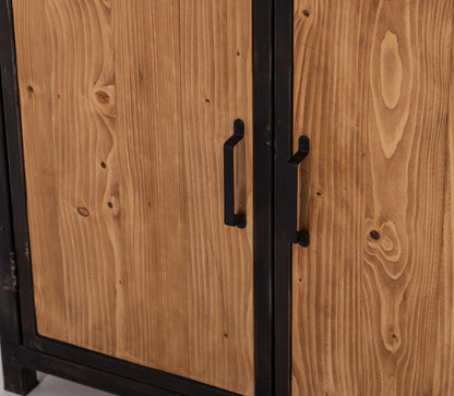 Manhattan Pinewood Bookshelf with Two Doors