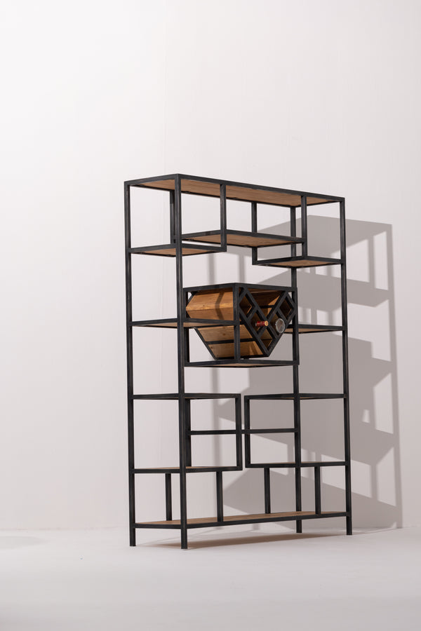 BOOK SHELF WINE RACK