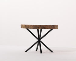 CIRCULAR TABLE EXOTIC LIVE EDGE