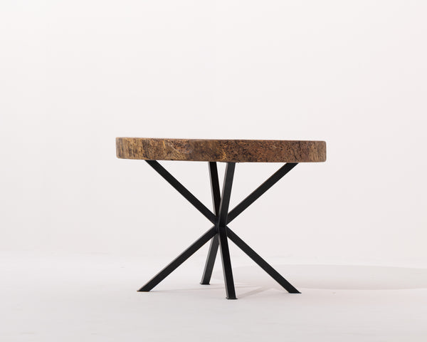 CIRCULAR TABLE EXOTIC LIVE EDGE