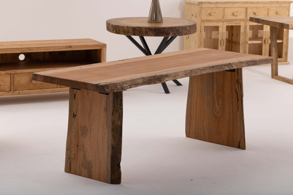 WOODEN LIVE EDGE TABLE