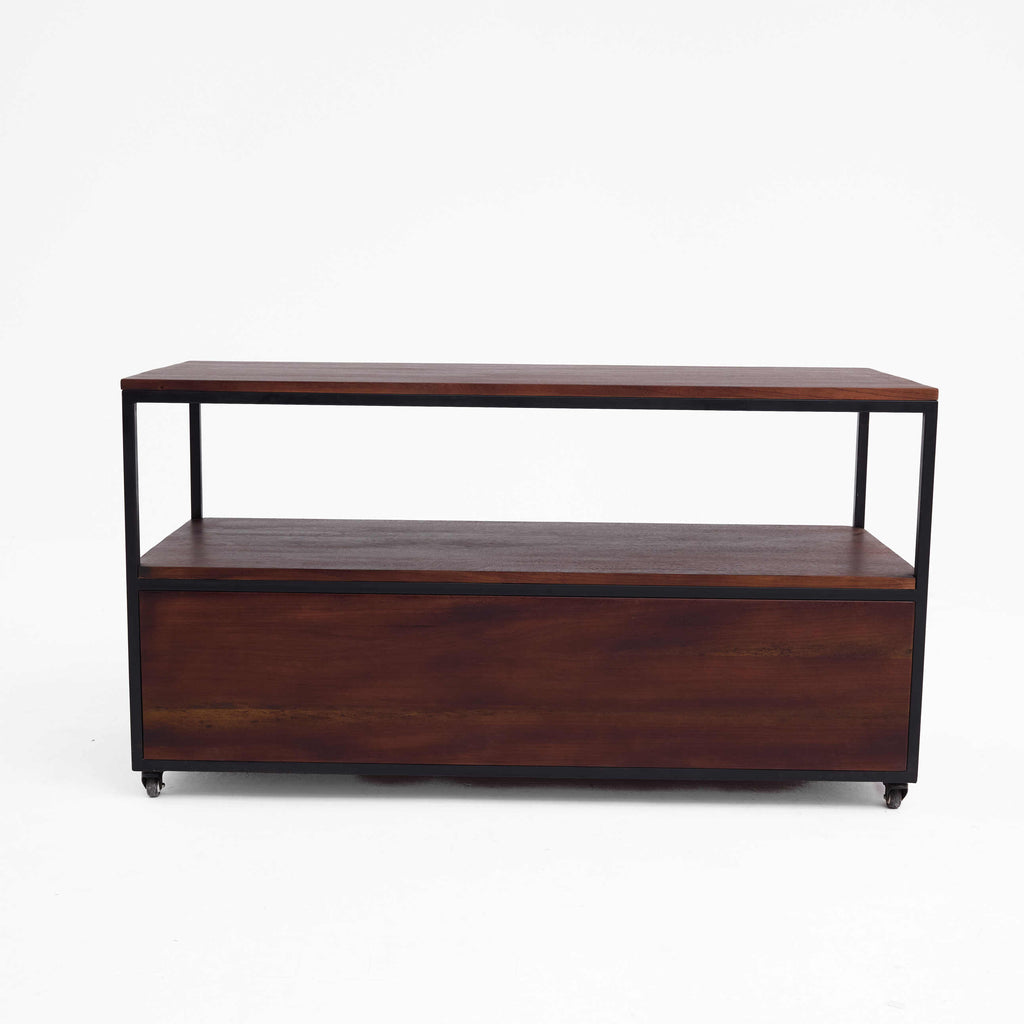 Industrial Live-Edge Kitchen Island