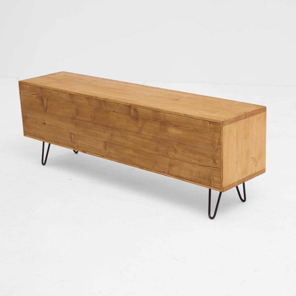 Minimalist Reclaimed Wood TV Unit