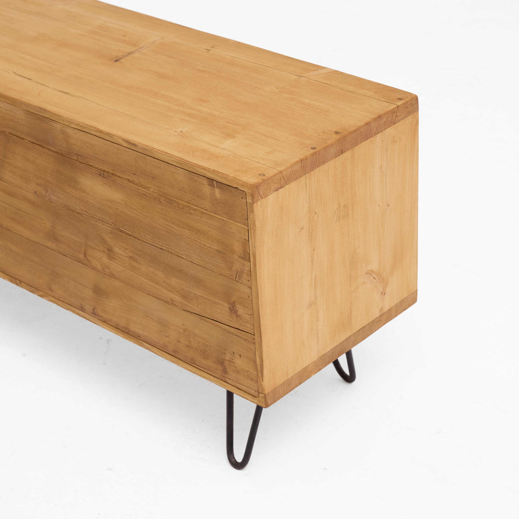 Minimalist Reclaimed Wood TV Unit