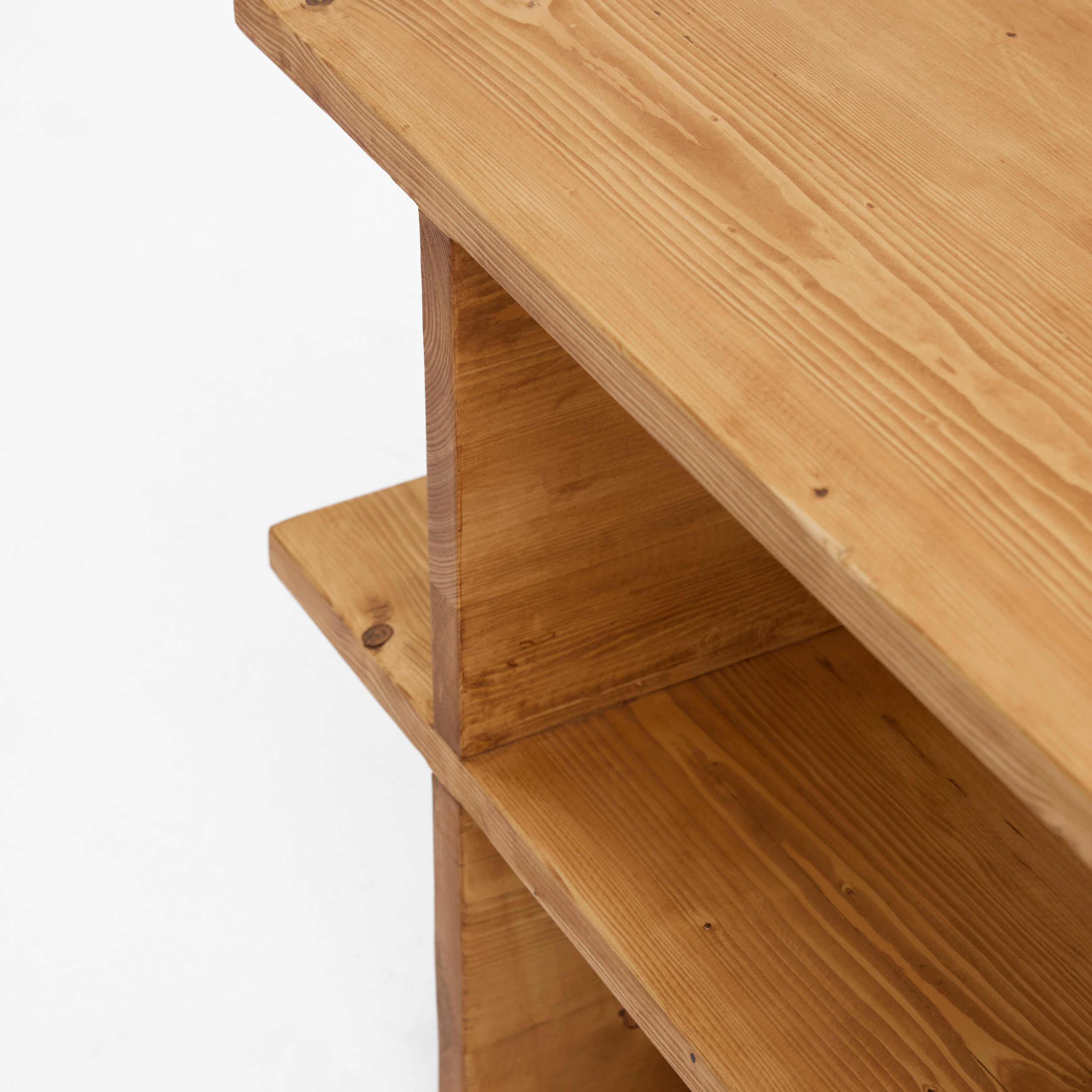 Minimalist All-Wood Multi-Tier TV Unit