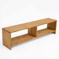 Long All-Wood Open Box TV Unit