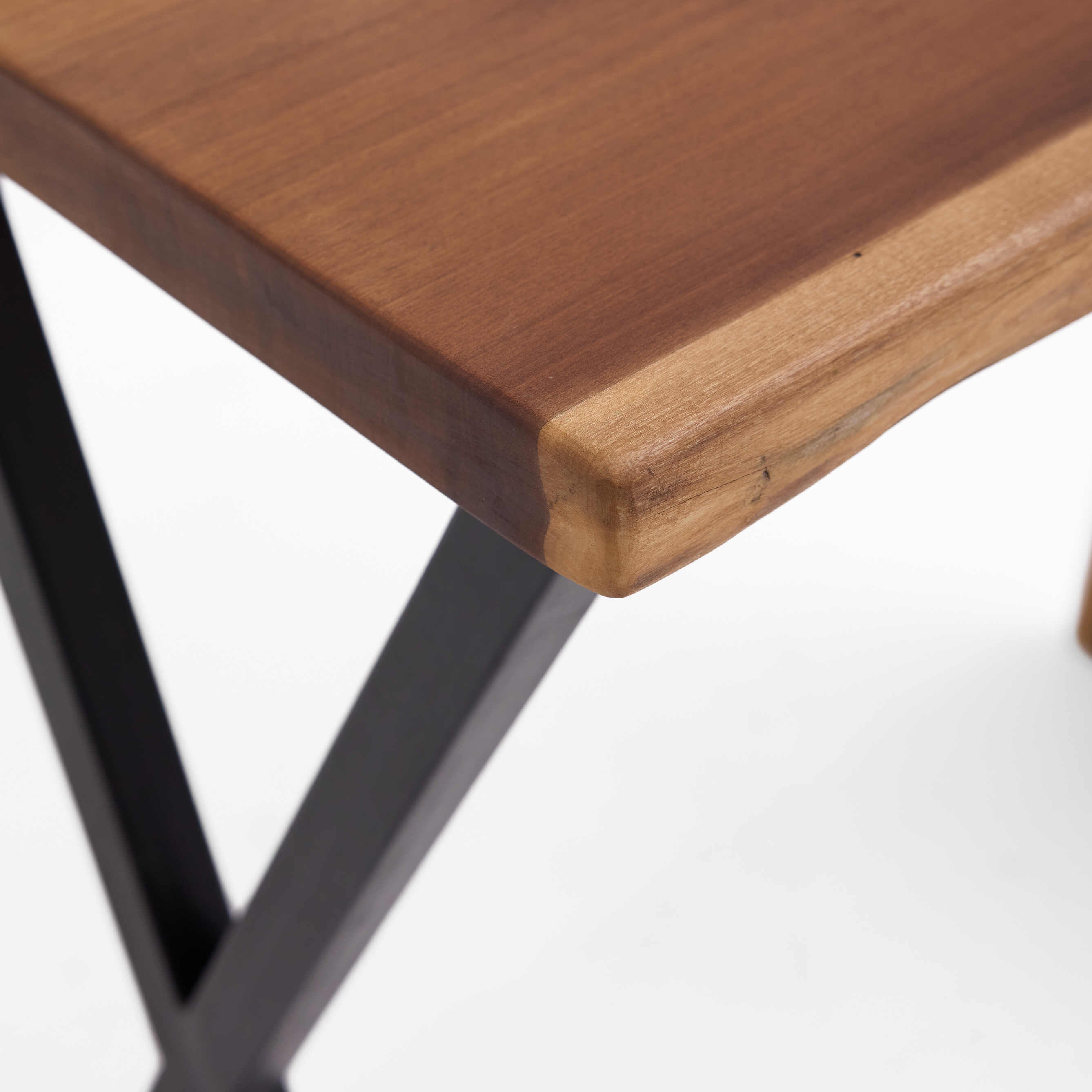 High Bar Table with Industrial X-Legs
