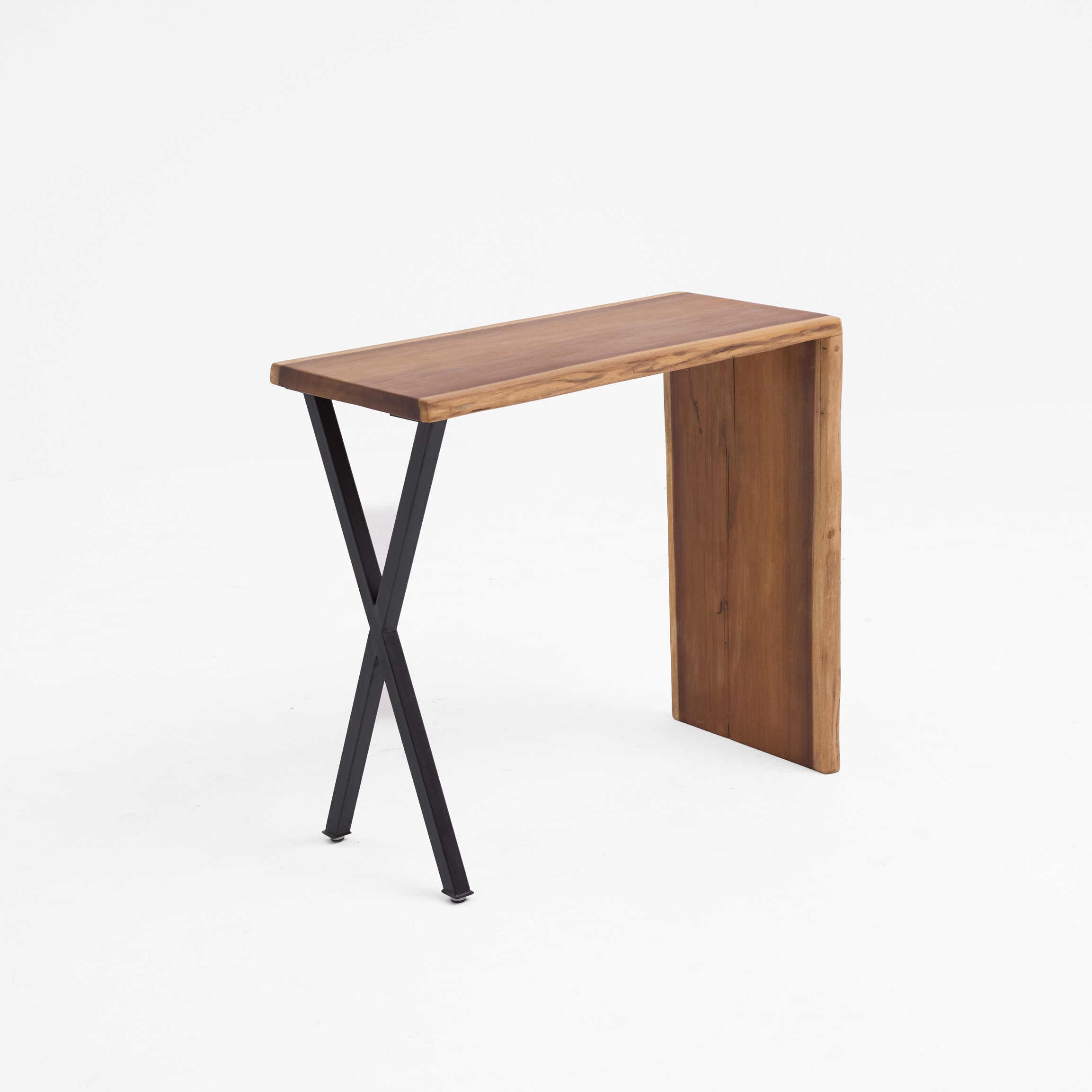 High Bar Table with Industrial X-Legs