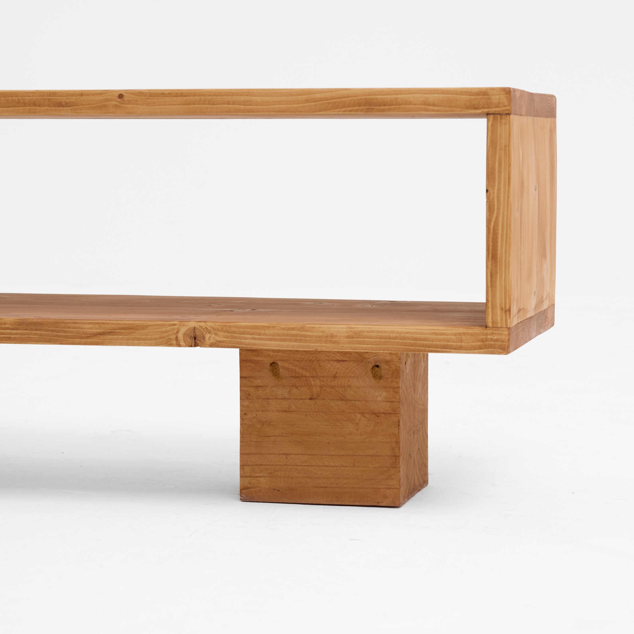 Asymmetric TV Unit With Black Metal Frame