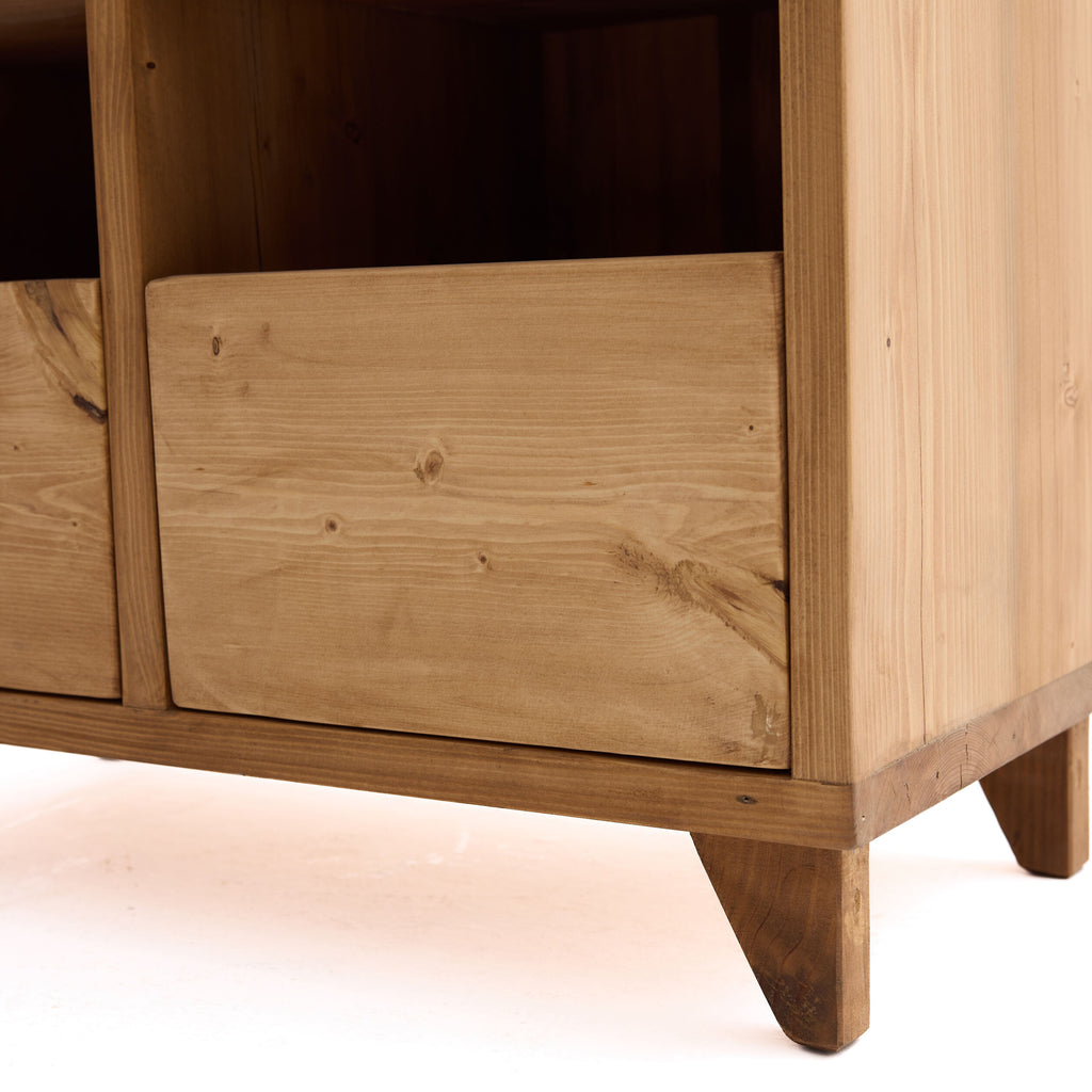 Reclaimed 4 Drawer Console Unit