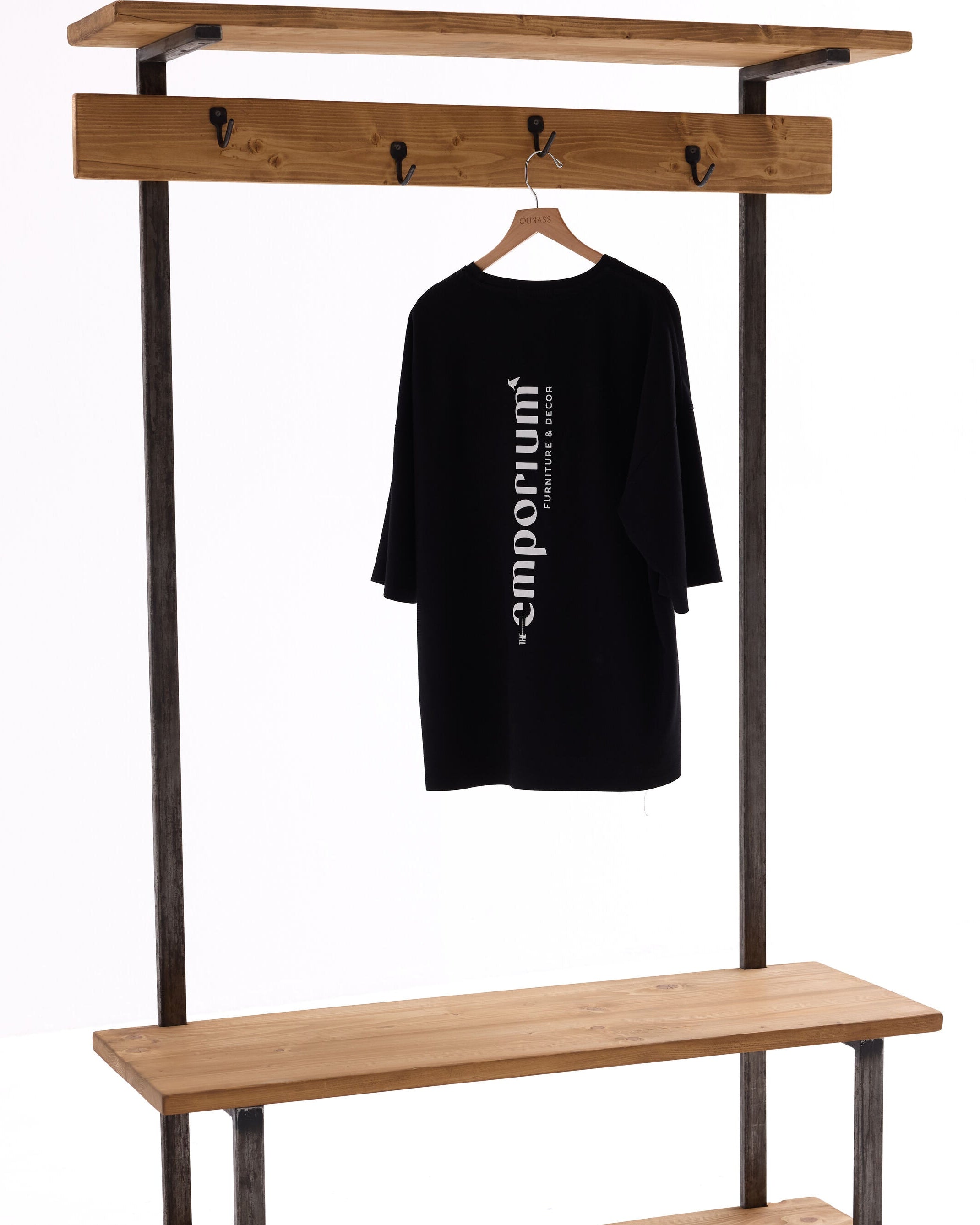 Open Clothes Hanger Reclaimed Wood