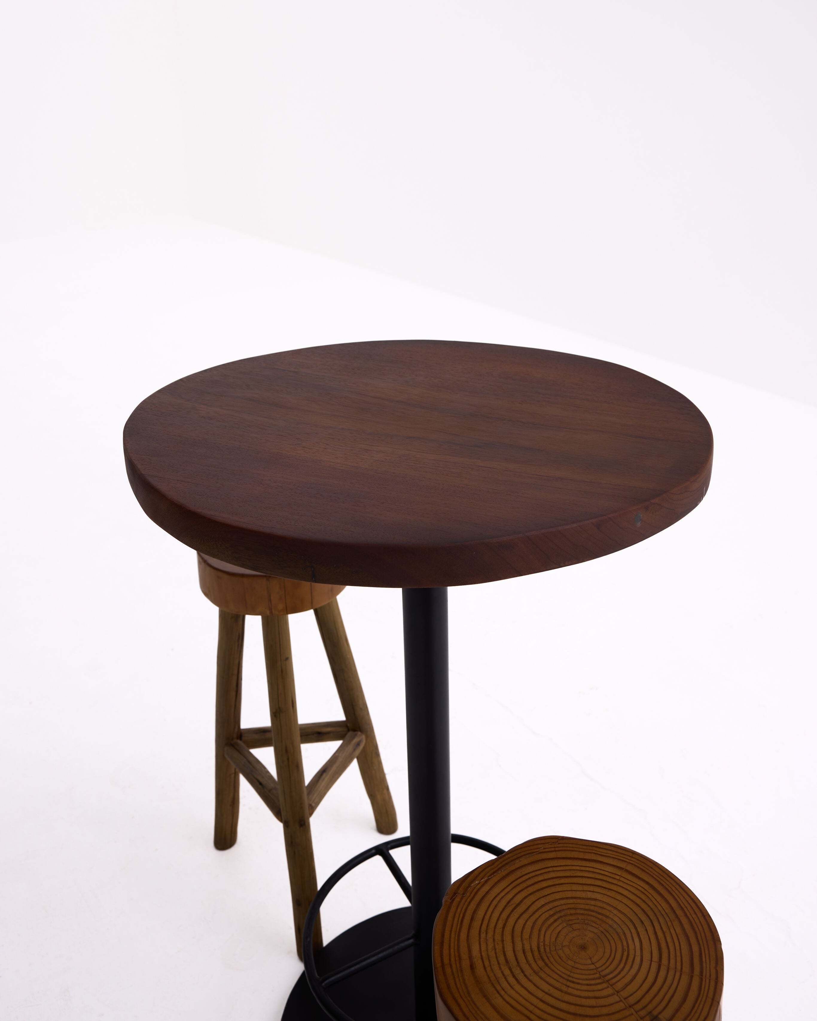 High Live-Edge Round Table (Table Only)