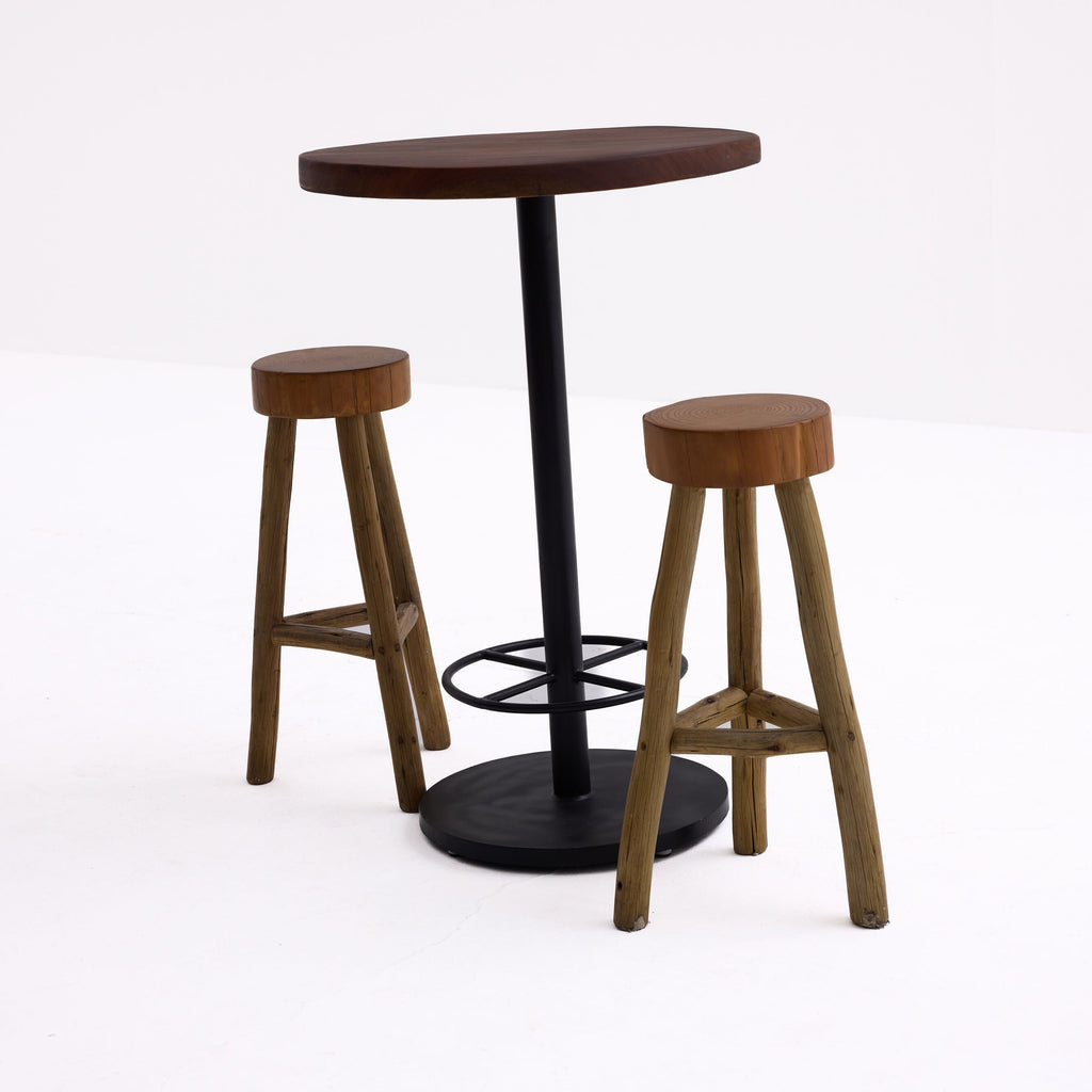 High Live-Edge Round Table (Table Only)
