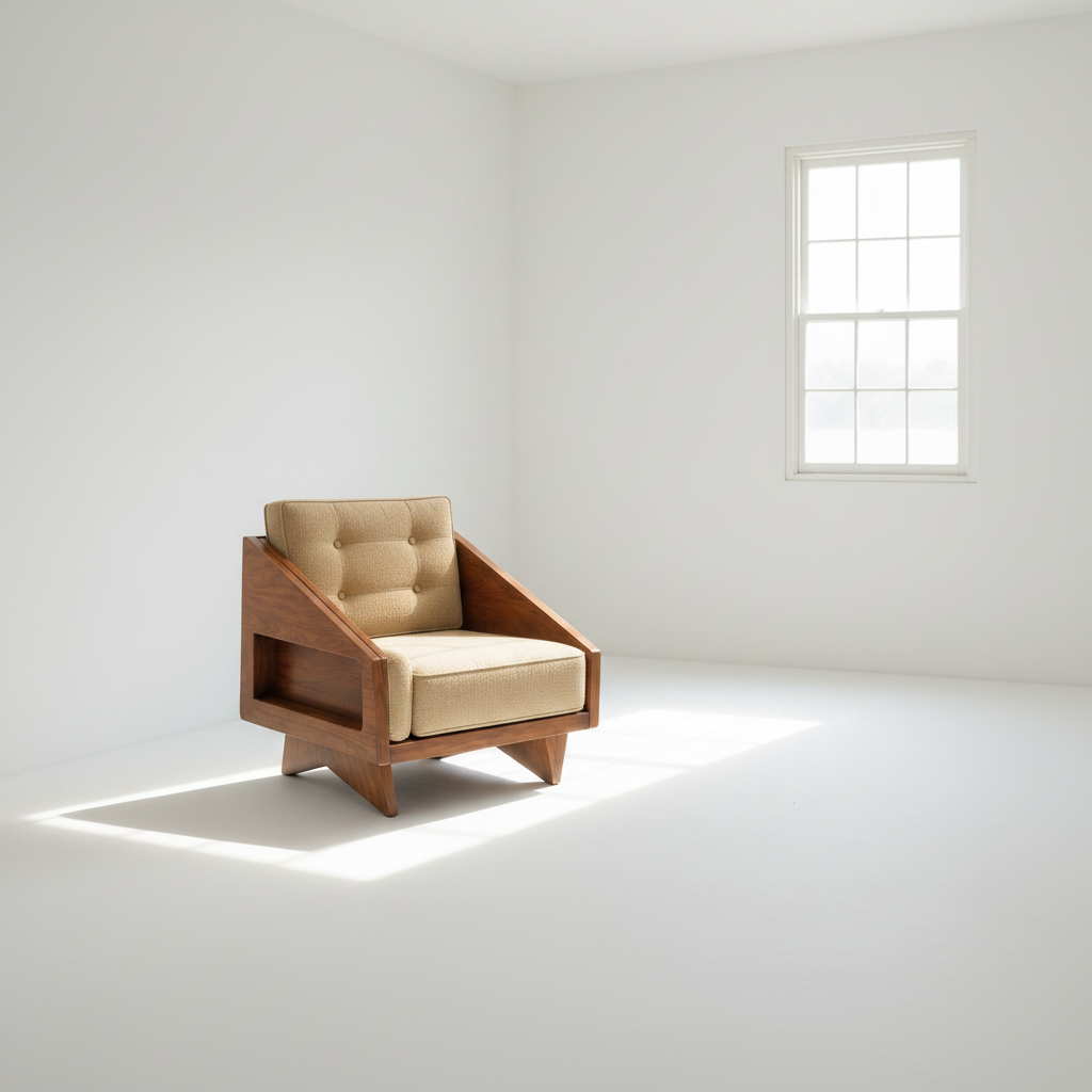 Mid-Century Modern Walnut Lounge Set
