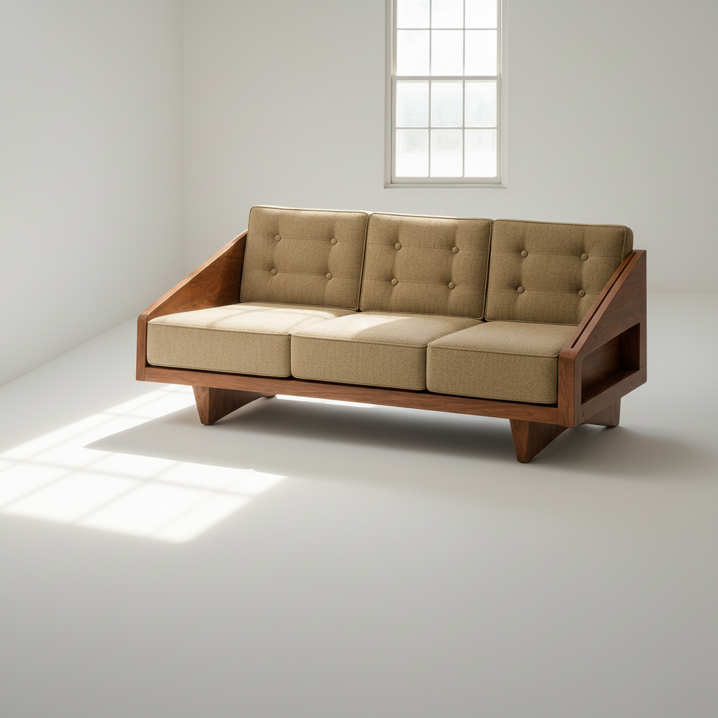 Mid-Century Modern Walnut Lounge Set
