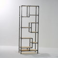 Reclaimed Wood Single Staggered Book Shelf