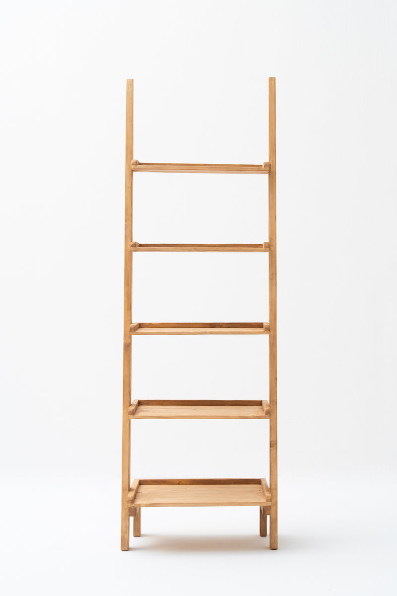 PINE WOOD LADDER SHELF