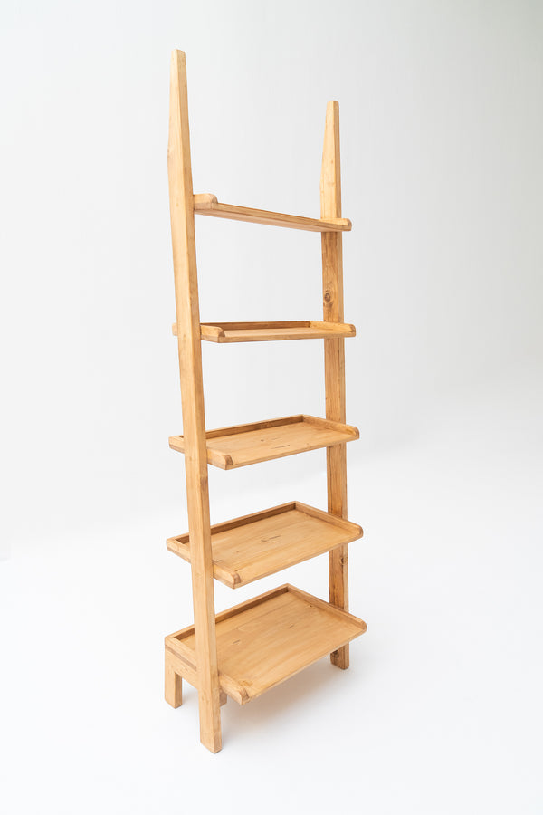 PINE WOOD LADDER SHELF