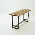 Live Edge High Bar Table with Metal Legs