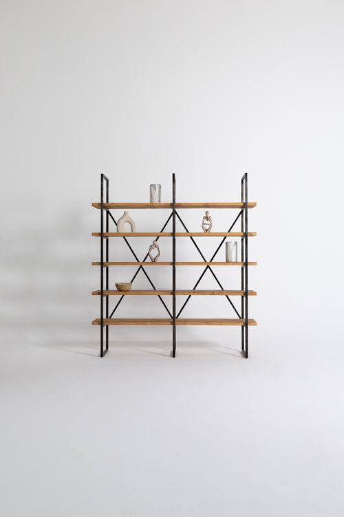 Double X Shelf Unit