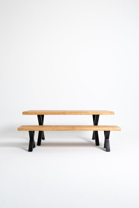 Pinewood Set Table and Bench