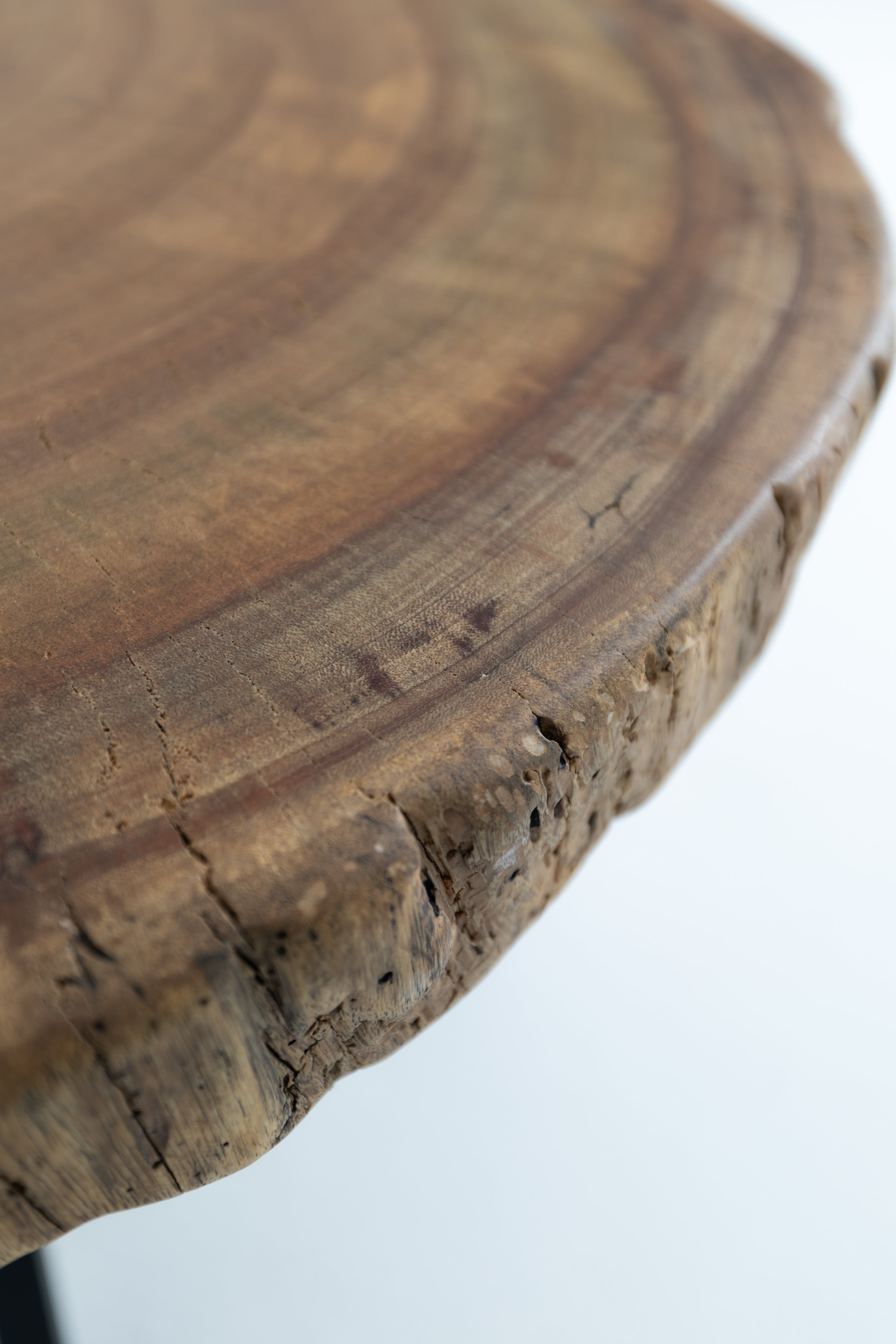 Live Edge Dining Table with Criss Cross Legs