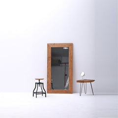 Reclaimed Wood Rectangular Wall Mirror with Wooden Frame