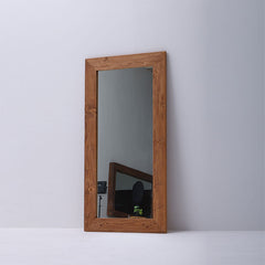 Reclaimed Wood Rectangular Wall Mirror with Wooden Frame